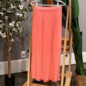 White House black market pink maxi skirt